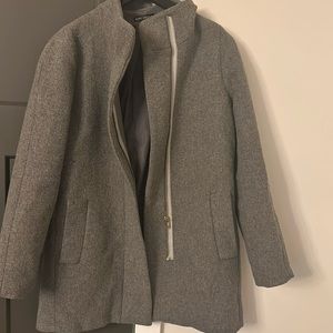 J Crew Mercantile Side Zip Wool Coat